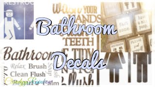 Bathroom Decals welcome to bloxburg ♡CloudyyRainbow [upl. by Jorgan861]