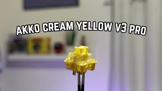 You dont have to lube these switches Akko Cream Yellow V3 Pro ft Zuoya GMK67 switches [upl. by Bradstreet]