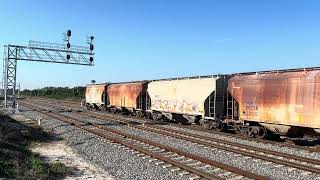 Railfan shorts FEC train 915 backing out of the Cemex plant [upl. by Blase679]