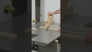 Repeatable cross cuts on a homemade sliding table saw slidingtablesaw crosscut [upl. by Iralav]