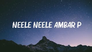 Kishore Kumar  Neele Neele Ambar Par Lyrics [upl. by Eelime300]