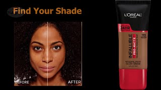 Dark to Deep Shades of Loreal Infallible 24HR Pro Matte Foundation [upl. by Artus]