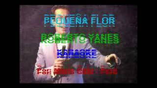 PEQUEÑA FLOR  ROBERTO YANÉS   KARAOKE [upl. by Ogdan]