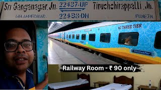 Tiruchirappalli  Shri Ganganagar Humsafar Express Train Journey  22498 Train  Railway Dormitory [upl. by Rehsa]