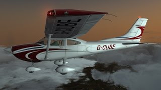 A2A C182 Skylane  Flight1 GTN 750 IFR Intro [upl. by Aicercal]