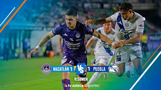 Resumen Mazatlán 1  1 Puebla  Liga BBVA MX Clausura 2024 [upl. by Allyn927]