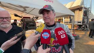 DAKAR 2024 Carlos Sainz quotCuando he visto a Loeb parado me lo he tomado con mucha calmaquot [upl. by Sasnett550]