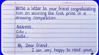 Congratulations letterCongratulation letter to your friendWrite a letter to your friend [upl. by Purington]