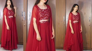 Trendy over coat cutting and stitching most requested video harsha designer [upl. by Hcra324]