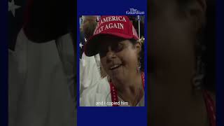 Trump supporters bandage ears in act of solidarity with former president [upl. by Saberio]