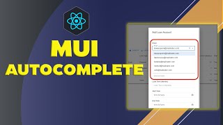 React MUI Autocomplete with Firebase [upl. by Amerigo193]