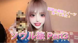 【vlog】ソウル旅🇰🇷セレブタウンでスイーツとお肉を堪能🍰🍖【最終回】 [upl. by Ellenoj]