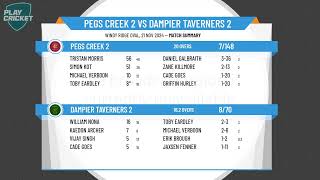 Pegs Creek 2 v Dampier Taverners 2 [upl. by Niddala]