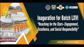 Inaguration For Batch LXVI [upl. by Sacksen]