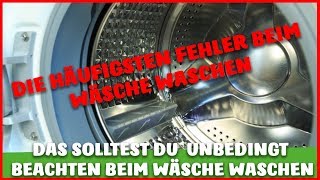 Die WICHTIGSTEN FAKTOREN die DU beim WÄSCHE waschen BEACHTEN solltest [upl. by Ainekahs]