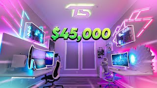 Inside my 45000 Gaming Room  Full Setup Tour 2023 [upl. by Deeann]