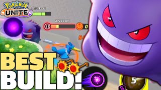 Pokémon Unite Gengar ONESHOT Build is THE BEST😤 Gengar Build Guide Master Gameplay amp Held Items [upl. by Alcina557]