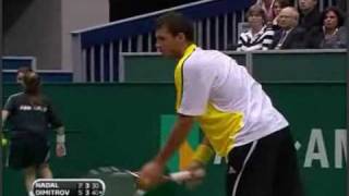 Grigor Dimitrov vs Nadal Awesome point [upl. by Avery492]