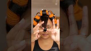 Finger Curling  curls naturalhair 2024 curlyhair washday hair curly rollerset [upl. by Anyl]