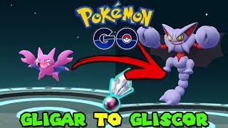 Evolving GLIGAR TO GLISCOR IN POKEMON GO  POKEMON GO SHINNOH STONE EVOLUTION [upl. by Noirb]