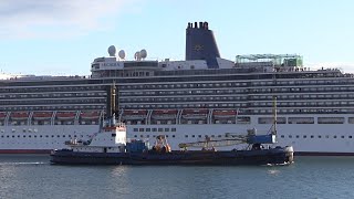 CRUISE SHIPS AZAMARAS QUEST amp ONWARD WITH PampO ARCADIA 030924 [upl. by Atinna]