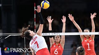 Turkiye womens volleyball punches ticket to first Olympic semifinal  Paris Olympics  NBC Sports [upl. by Sidonie]