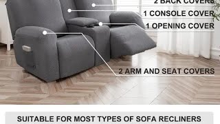 RECLINER SOFA COVER INSTALLATION FROM TEMU temu code tad84465 coupon [upl. by Aihsile]