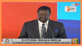 Mudavadi says the introduction of visa free has led to the increase of foreigners in Kenya [upl. by Newo128]