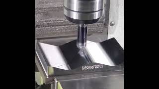 3D Finishing a Sloped Surface with a DAPRA Ball Nose Indexable Cutter cncmachining BallNose [upl. by Lemmy]