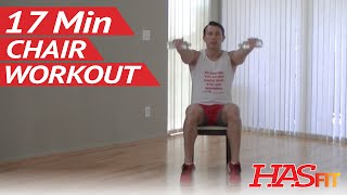 17 Min Chair Exercises for Seniors amp Beginners  HASfit Senior Exercises for the Elderly Workout [upl. by Florentia]