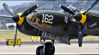 P38 Lightning flew at Camarillo Airshow 2021 [upl. by Kris804]