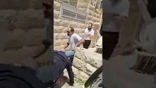 Israeli police attack Orthodox Jewish antidraft protesters [upl. by Adur]