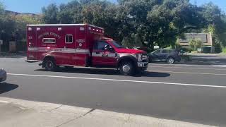 Sonoma County Fire District Medic 510 Responding [upl. by Adoree308]