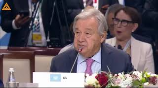 UN chief Guterres quotIt takes a community of nationsto address global challengesquot [upl. by Marisa332]