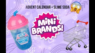 MINI BRANSDS Advent Calendar amp Soda Slime BLUEBERRY SCENTED [upl. by Ennail103]