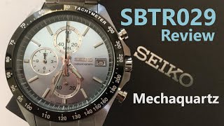 Seiko Spirit SBTR029 Quartz Chronograph MechaQuartz Watch Unboxing and Review 8T67 VK67 Ice Blue [upl. by Haleemak884]