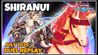 Shiranui Duel Links  July 2024 Duel Replay amp Decklist YUGIOH [upl. by Omsare]