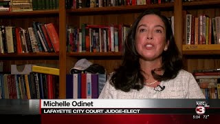 Michelle Odinet elected Lafayette City Judge [upl. by Noillimaxam]