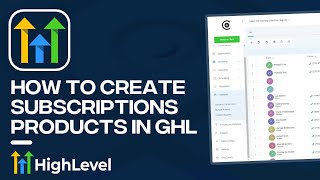 How to Create Subscription Products in GoHighLevel Tutorial [upl. by Leasi]