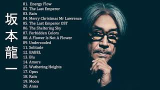 坂本 龍一 Ryuichi Sakamoto Full Album 2020  坂本 龍一 Ryuichi Sakamoto Best Of [upl. by Fleta821]