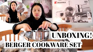 11 BERGNER COOKWARE SET UNBOXING  Bergner Cookware Unboxing and Review [upl. by Tybie]