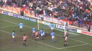 9192 Sheff Utd v Manchester City Feb 8th 1992 [upl. by Hey]