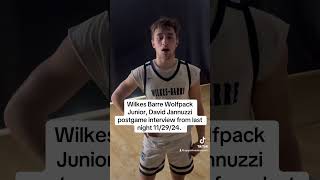 Wilkes Barre Wolfpack Junior  David Jannuzzi postgame interview Clip 2 [upl. by Ahsilrac]