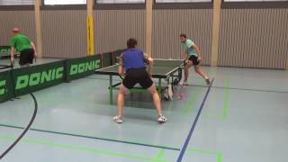 Scheer SB Versbach Noppen Verteidigung Tischtennis Commerzbank Cup 2 Zell 20160724 5 [upl. by Craw]