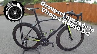 Di2 upgrade Giant TCR advance Group set upgrade to Di2 Ultegra R8050  THE CYCLE RENOVATOR [upl. by Yecram]