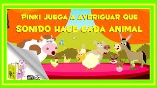 Cuentos Infantiles Pinki juega a averiguar qué sonido hace cada animal En Español [upl. by Winther]