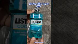 Listerine 750ml in 277 from amazon listerine 750ml unboxingworld mouthfreshner amazon [upl. by Idyak60]