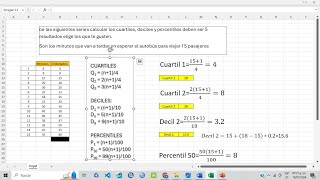 Cuartiles  deciles y percentiles herramientas para analizar datos no agrupados [upl. by Pierson]