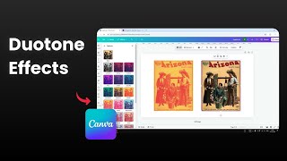 How to Apply Duotone in Canva [upl. by Annoeik]