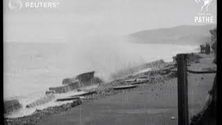 Storm Hits Colwyn Bay in Wales 1927 [upl. by Ettenaj]